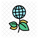Global Ecology Green Global Plant Icon