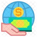 Global Currency Hand Icon