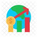 Global Economy Flat Icono