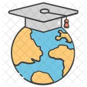 Global Education Worldwide Education Global Degree Icon