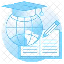 Global Learning Global Education Online Education Icon