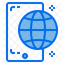 Smartphone Globe Global Icon