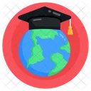 Global Graduation Global Education Global Learning Icon