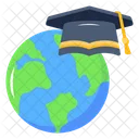 Foreign Education Global Education International Education Icon