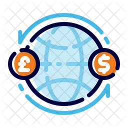 Global exchange money  Icon