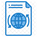 File World Exchange Global File International File Icon