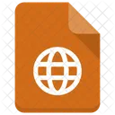 Global File Globe Icon