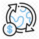 Global Finance International Trade Currency Exchange Icon