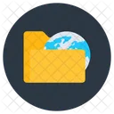 Global Folder Worldwide Folder Global File Icon