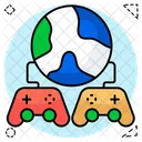 Global Gaming Worldwide Gaming Gamepad Icon