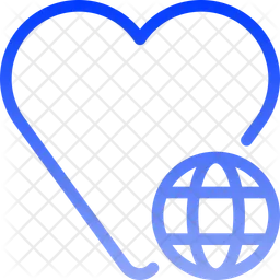 Global Heart  Icon