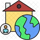 Global Home Global House Global Building Icon