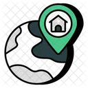 Global Home Location  Icon