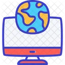 글로벌 호스팅 웹 호스팅 인터넷 호스팅 아이콘