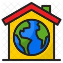Global House Eco House Home Icon