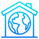 Global House Eco House Home Icon