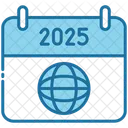 Global Calendar Time Icon