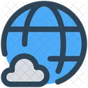 Weather Cloud Global Icon