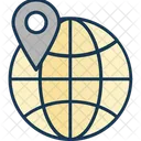 Global Location Map Pin Icon
