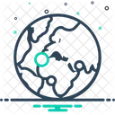 Global Communications Network Icon