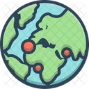 Global Communications Network Icon