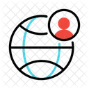 Global User Worldwide Icon