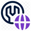 Global Support Earth Icon