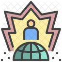 Global Influencer Centralization Influencer Control アイコン