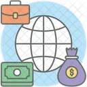 Global Invest Worldwide Investing Foreign Investment Icon