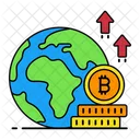 Bitcoin Investment Global Global Currency Icon