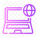 Global Laptop Internet Wifi Icon
