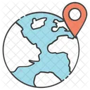 Global Location Destination Worldwide Location Icon