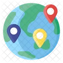 Global Location Pinpointer World Location Icon