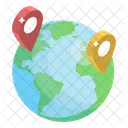 Global Location Destination Worldwide Location Icon