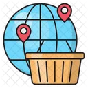 Cart Shopping Global Icon