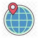 Location Map Global Icon