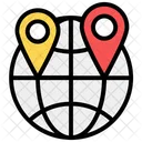 Global Location Global Pointer Worldwide Location Icon