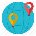 Globalization Global Location Worldwide Location Icon