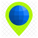 Global Location Placehloder Earth Icon