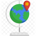 Global World Map Location Icon