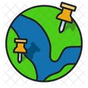 Global Location Global Pin Location Pin Icon