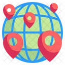 Global Location Earth Grid Placeholder Icon