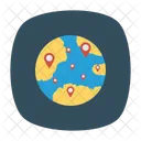 Global Location Online Icon