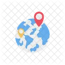 Grid Globe Location Icon
