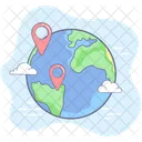 Global Location Location Map Icon