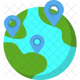 Global Location  Icon