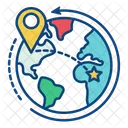 Worldwide Global Location Icon