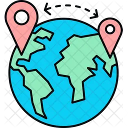 Global Location  Icon