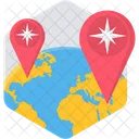 Global Location Global Network Icon