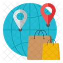 Global Location Global Gps Global Map Icon